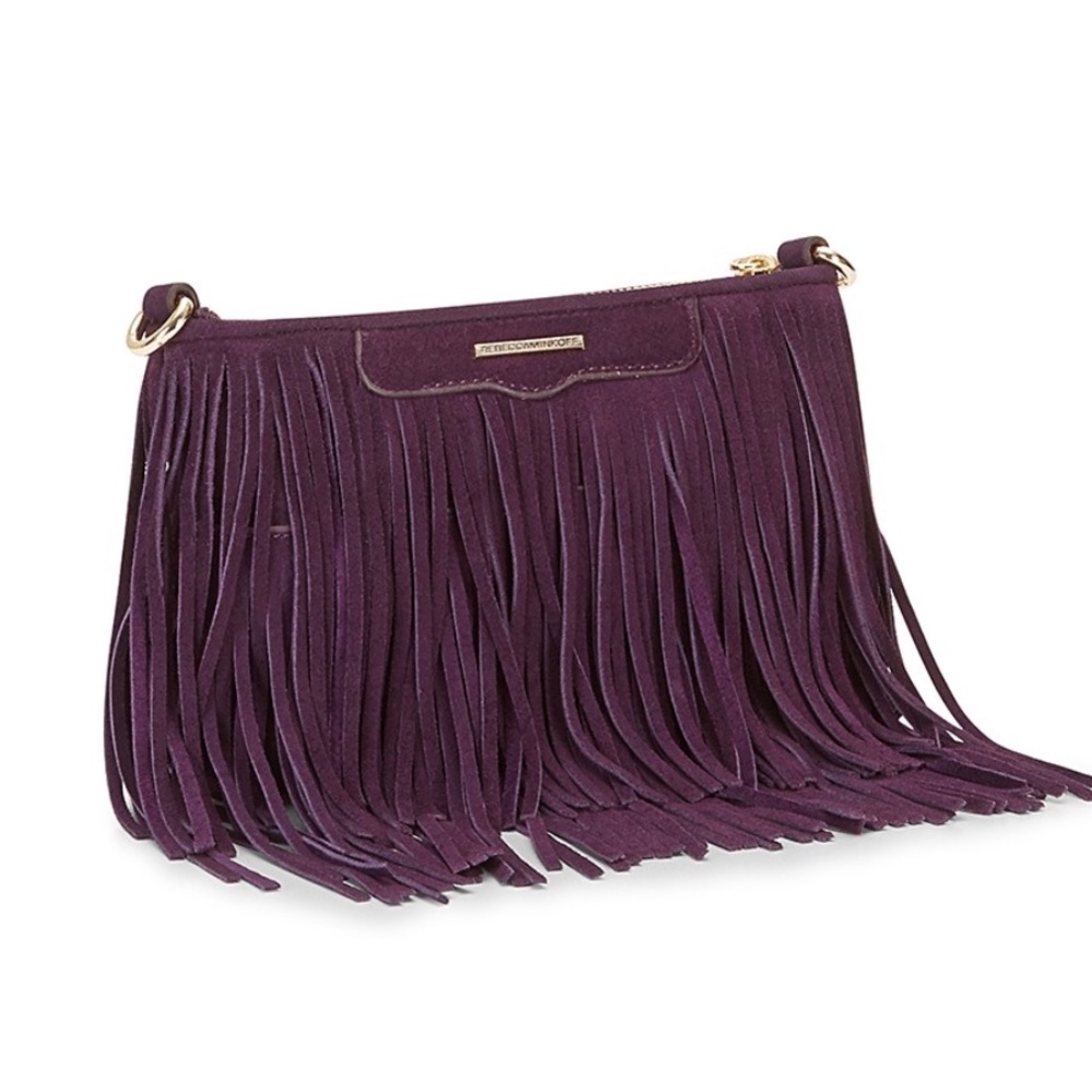 NWT Rebecca Minkoff Suede Finn Crossbody